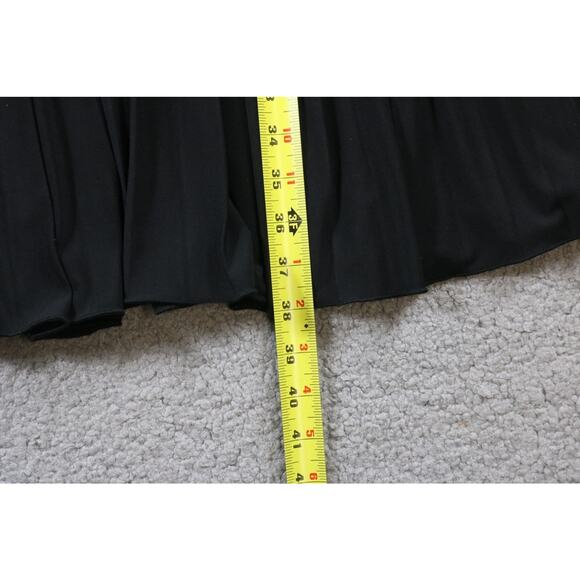 New Max and Cleo Dress Black Small V Neck Sleeveless Spaghetti Strap Pleated - Picture 6 of 6